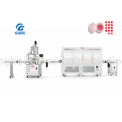 JYF Single Nozzle Servo Filling Production Line 1200-2400 pcs/hour for Lipstick