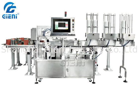 1.5Kw 0.6MPa Cap Loading Milk Powder Labeling Machine