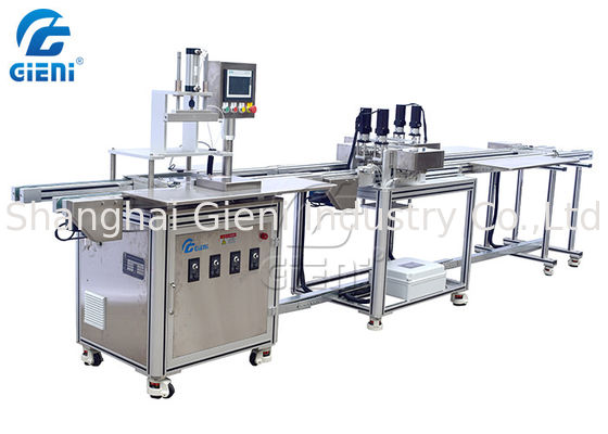 Lipstick Releasing Cosmetic Filling Equipment With Container Screwing