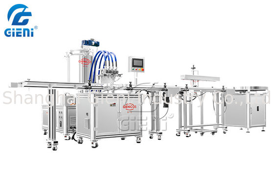 3 Layers 50ml Lip Balm Stick Cosmetic Filling Machine With 4 Nozzles