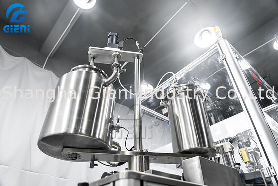 Rotary Type Mascara Cosmetic Filling Machine PLC Control 60pcs/Min