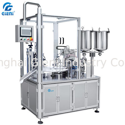 Spiral Lip Gloss Filling Machine With Double Layer Tank