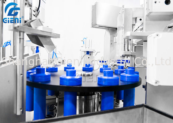 Semi Automatic Rotary Filling And Capping Machine For Mascara Or Lip Gloss