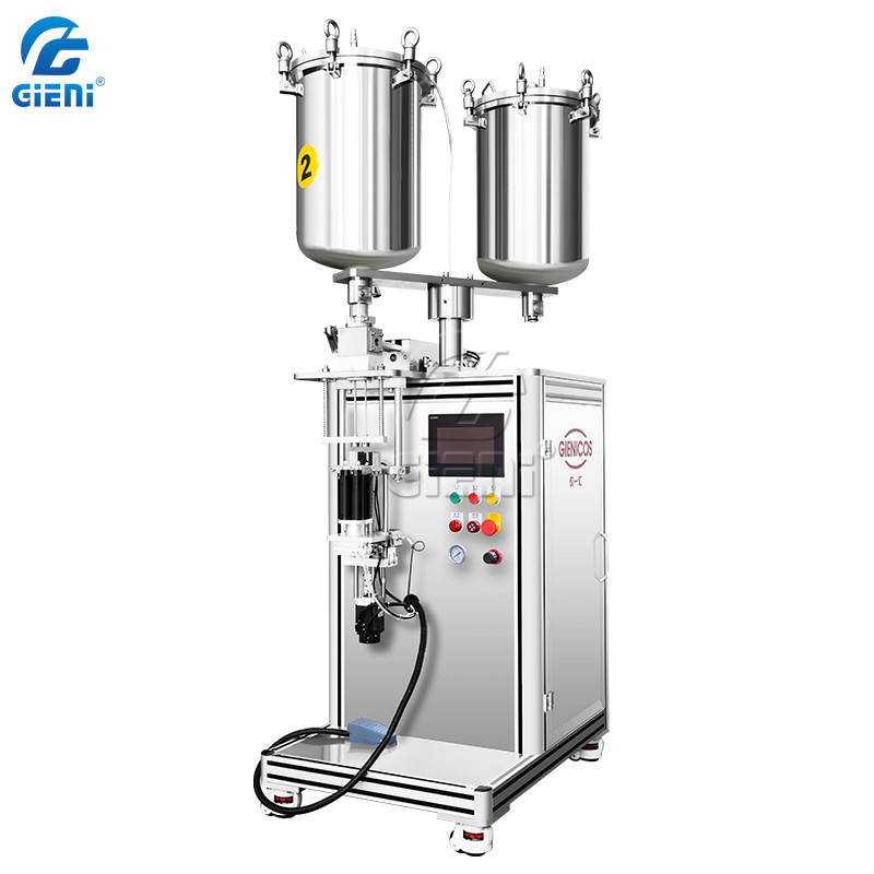 Stainless Steel Tank Mascara Filling Machine With Two Nozzles