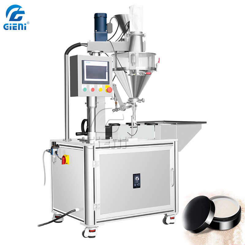 Rotary Automatic Loose Powder Filling Machine With Weighing Sensor Screw Feeding