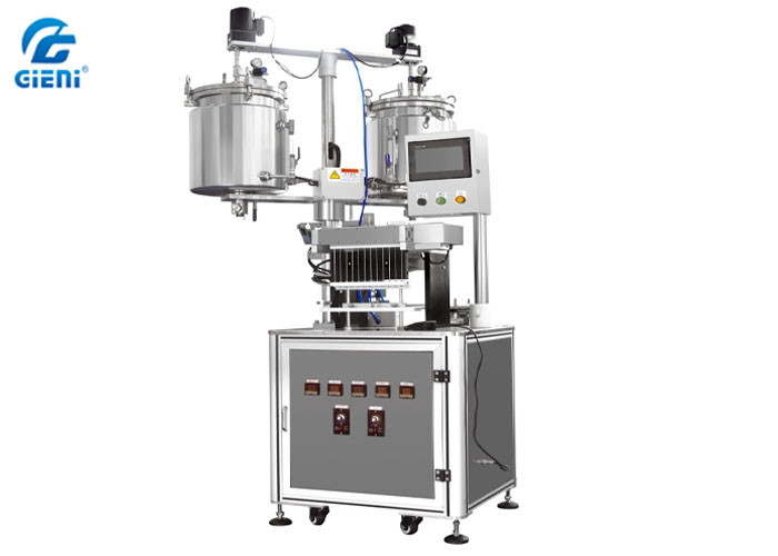 12 Nozzles Lipstick Filling Machine with 20L Double Heating Tanks