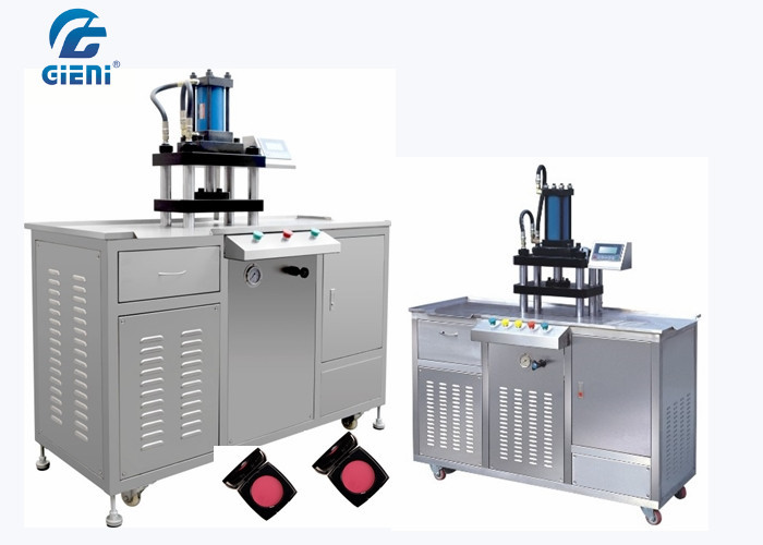Stainless Steel Cosmetic Powder Press Machine For Eyeshadow , Top to Bottom Press