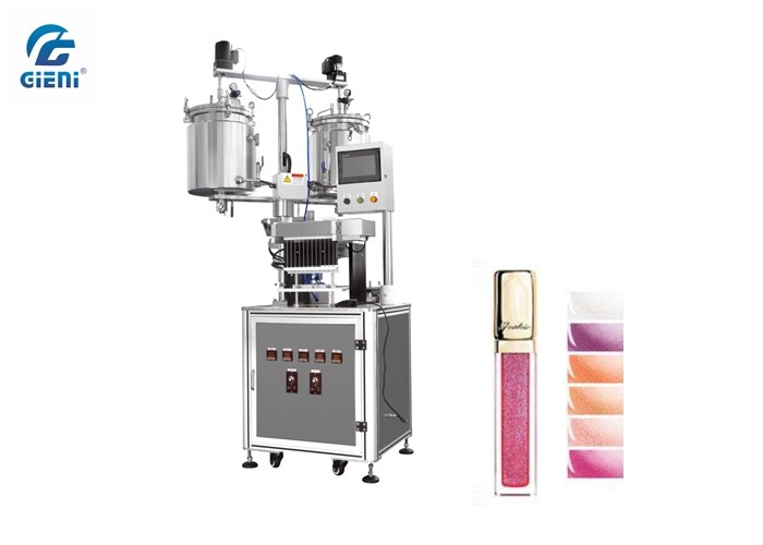 SUS304 Mascara Cosmetic Lip Gloss Filling Machine With Double Tanks