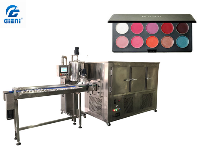 Pan Lipstick Filling Machine , Gear Pump Color Cosmetic Filling Equipment