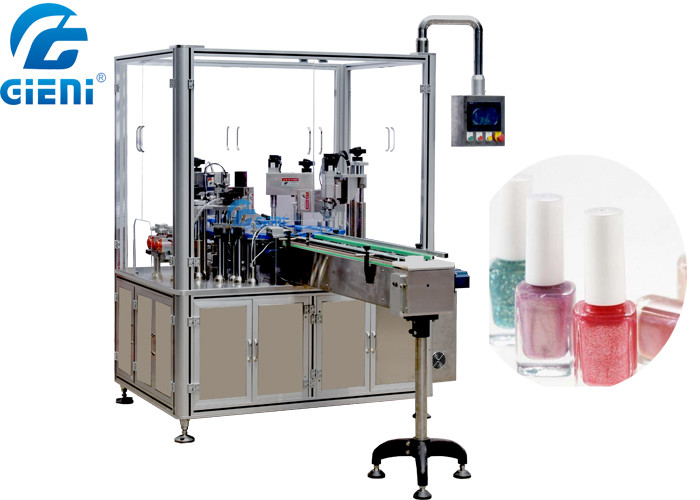 Automatic Liquid Nail Polish Filling Equipment PLC And Touch Screen Control