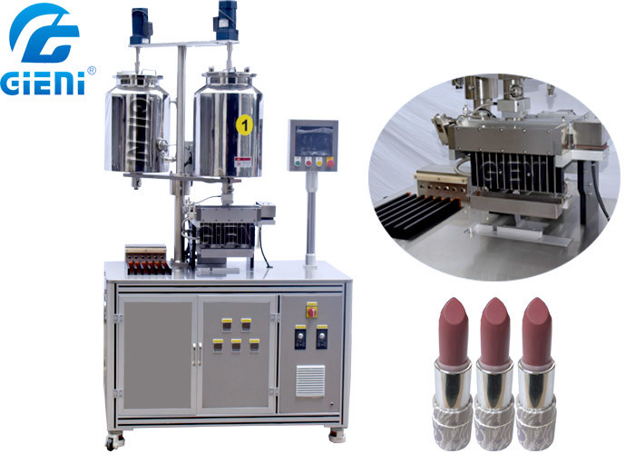 20L Double Heating Tank Cosmetic Filling Machine With Twelve Nozzles