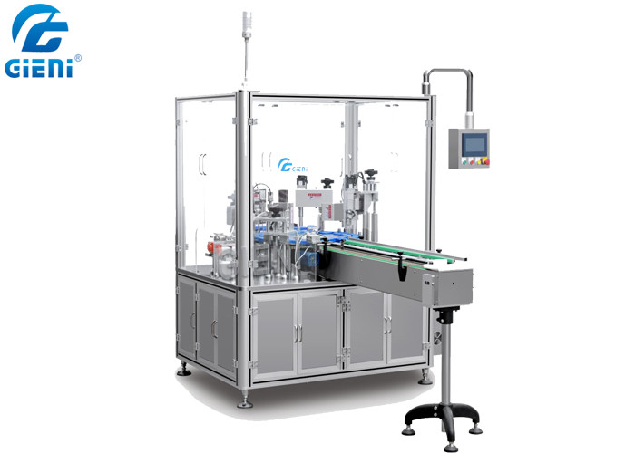 Auto Liquid Paste Material Cosmetic Filling Machine With Stable Can Construction
