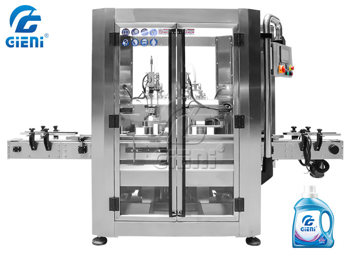 Linear Liquid 2 Nozzles Movable Cosmetic Filling Machine