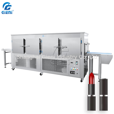 Good price 3.5 Meters Cosmetic Filling Machine Lipstick Cooling Tunnel With 5P Chilling Compressor online