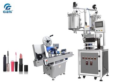 Good price Semi - Automatic 12 Cavities Lip Balm Filling Machine With Auto Labeller , 20L Dual Tank online