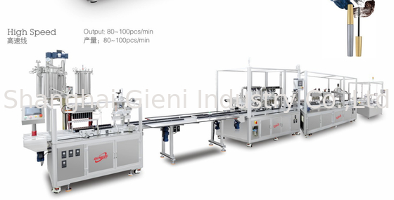 Good price PLC Control System Automatic High Speed Lip Cream Filling Machine With Precise Filling online