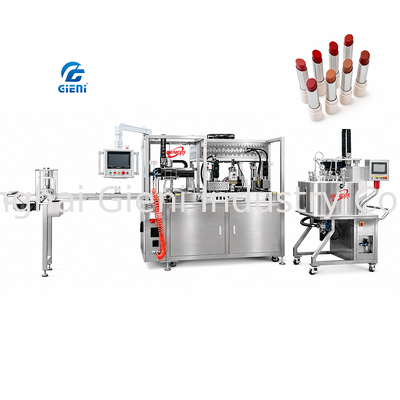 GLU-900 Multi-Format Lipstick Filling Machine Normal Slant Slim Mini Balm Foundation Stick Equipment