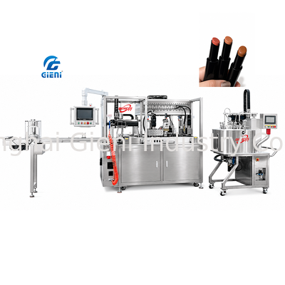 GLU-900 Sub-Zero Cooling Lipstick Filling Machine KANGSHIJIE Compressor -20°C 900pcs/h Production