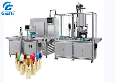 5 Nozzles Fully Silicone Cosmetic Filling Machine Lipstick Molding Machine With Cooling Tunnel