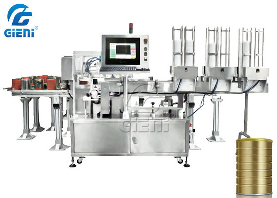 1.5Kw 0.6MPa Cap Loading Milk Powder Labeling Machine