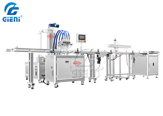 Good price 3 Layers 50ml Lip Balm Stick Cosmetic Filling Machine With 4 Nozzles online