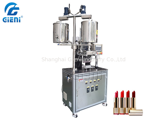 Good price SUS304 Semi Automatic 6 Nozzles Lipstick Filling Machine Double Tank online